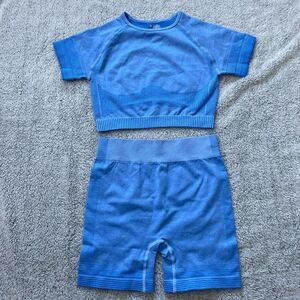 Blue Women's Activewear Set